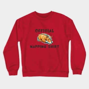 Napping shirt horse Crewneck Sweatshirt